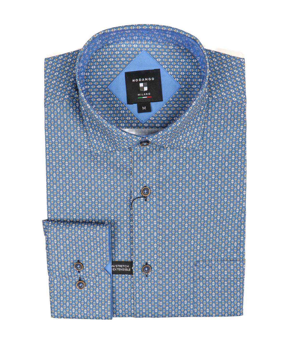 CHEMISE MANCHES LONGUES MODANGO (401-MARINE - 262794) MODÈLE: MOSL262704
