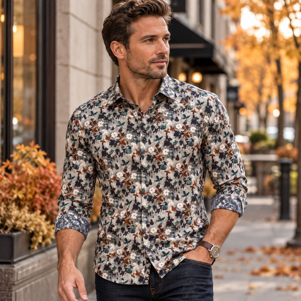 CHEMISE MANCHES LONGUES HORST (102-MULTI - 262799) MODÈLE: HRSL262750