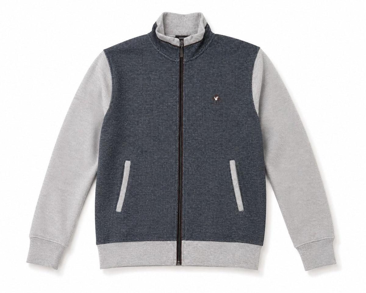 VESTE MANCHES LONGUES ETHNIC BLUE (GRIS - 262807) MODÈLE: 90942 A