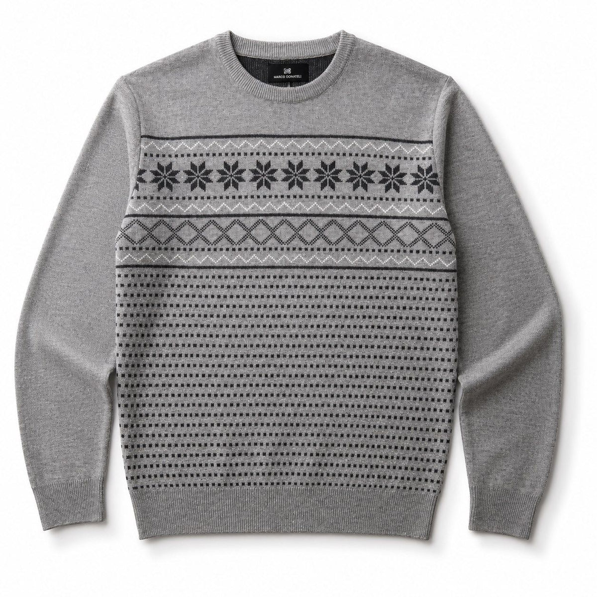 COL ROND MARCO DONATELI (GRIS - 262847) MODÈLE: 2506