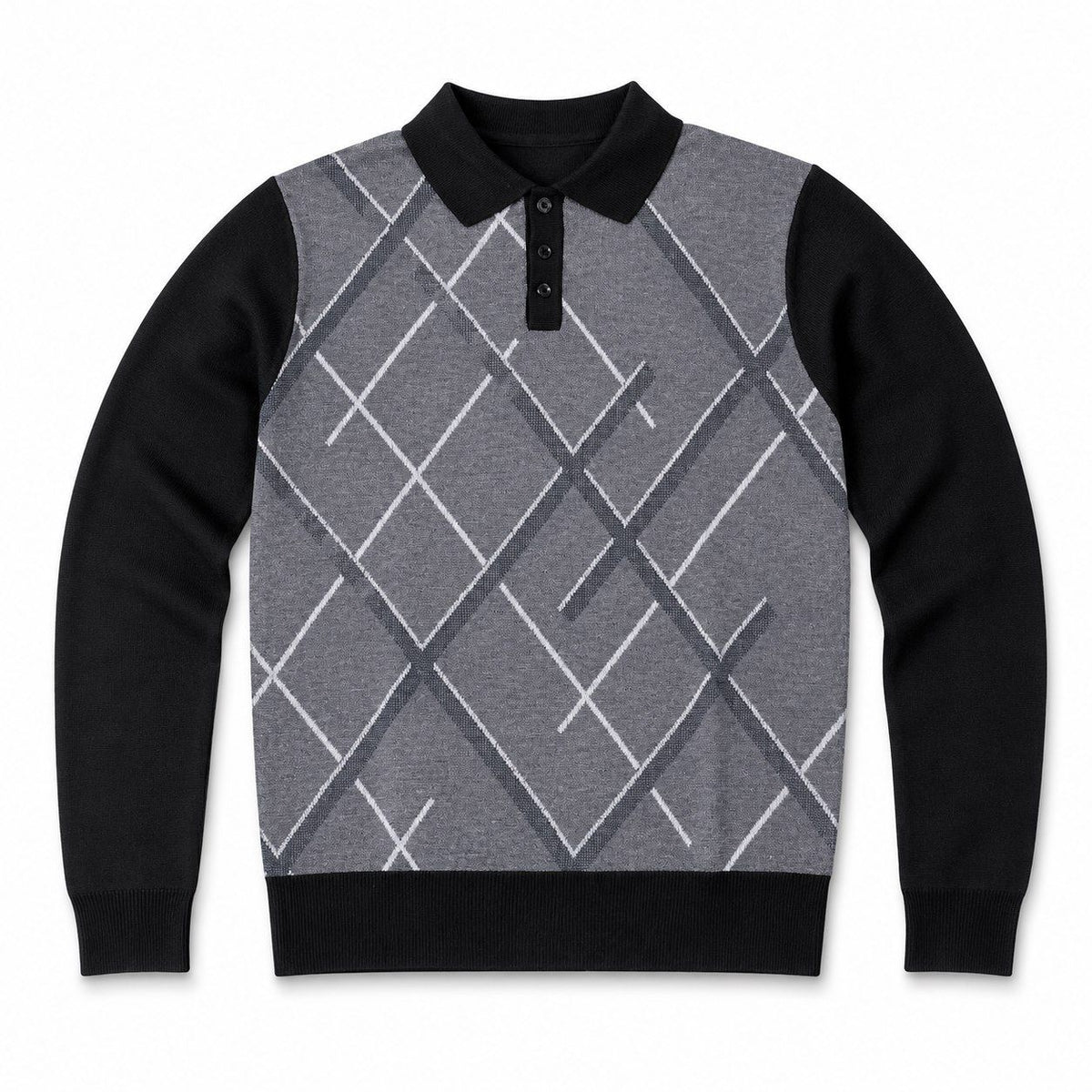 POLO MANCHES LONGUES MARCO DONATELI (GRIS - 262848) MODÈLE: 2514