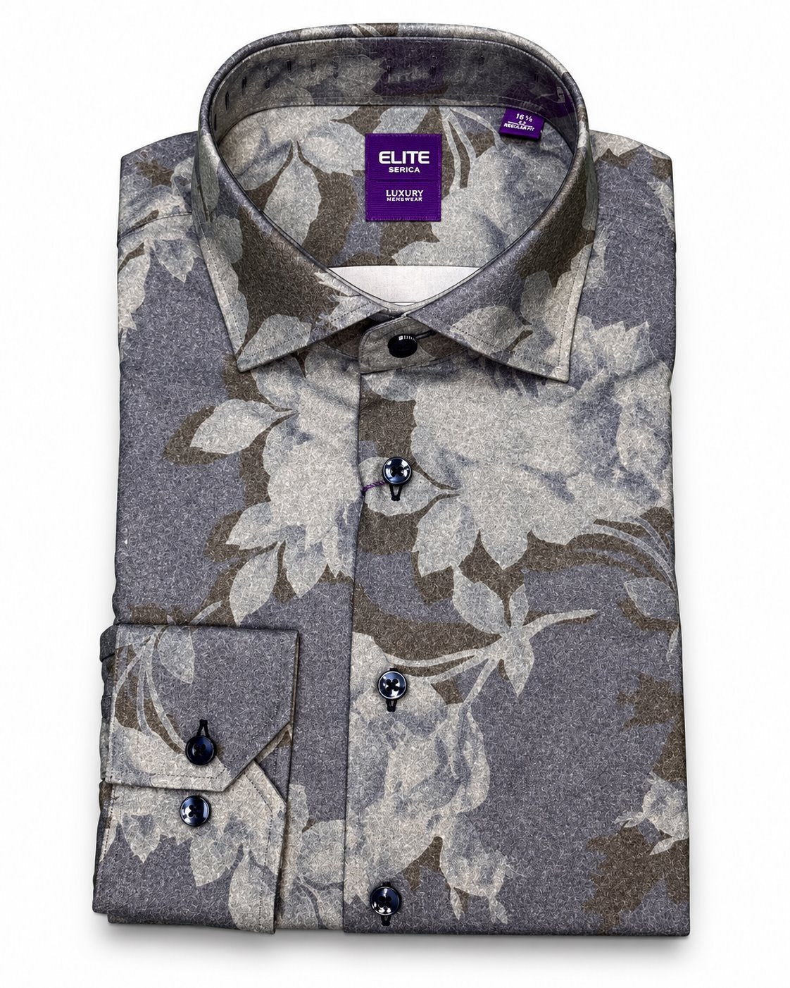 CHEMISE MANCHES LONGUES SERICA (18-BLEU - 262857) MODÈLE: ESP2669202