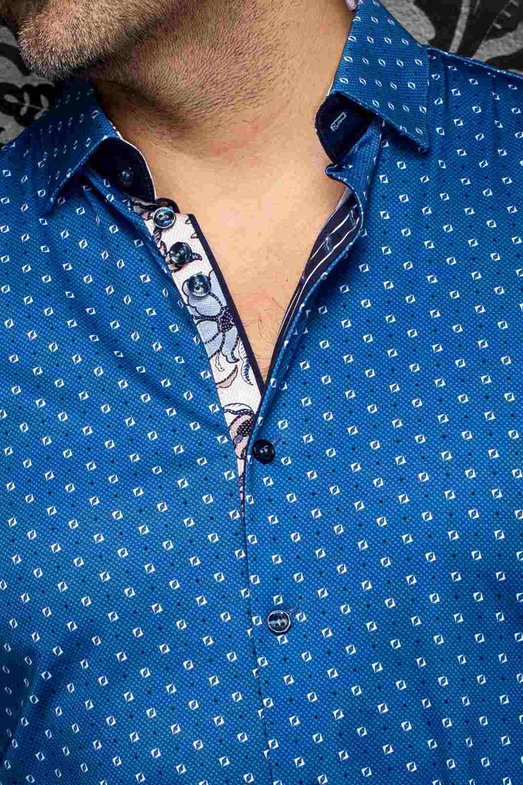 Chemise extensible sport manches longues AU NOIR (DENIM - 262861) MODÈLE: PALERMO