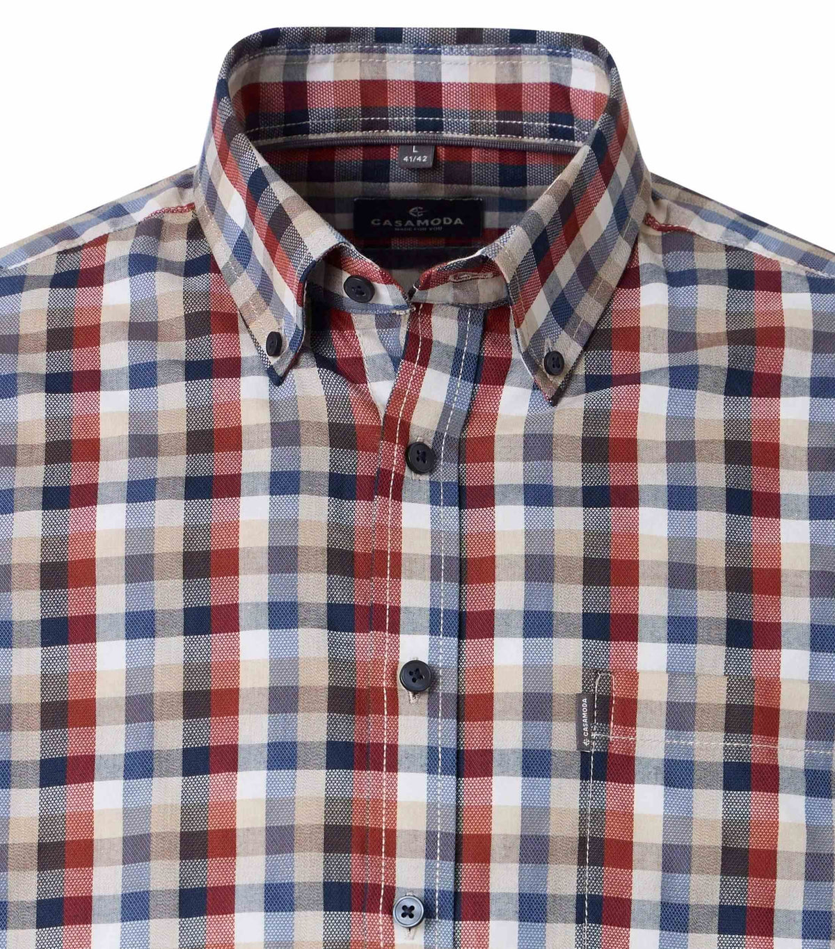 Chemise sport manches longues CASA MODA (450-TANGERINE - 262890) MODÈLE: 126132030