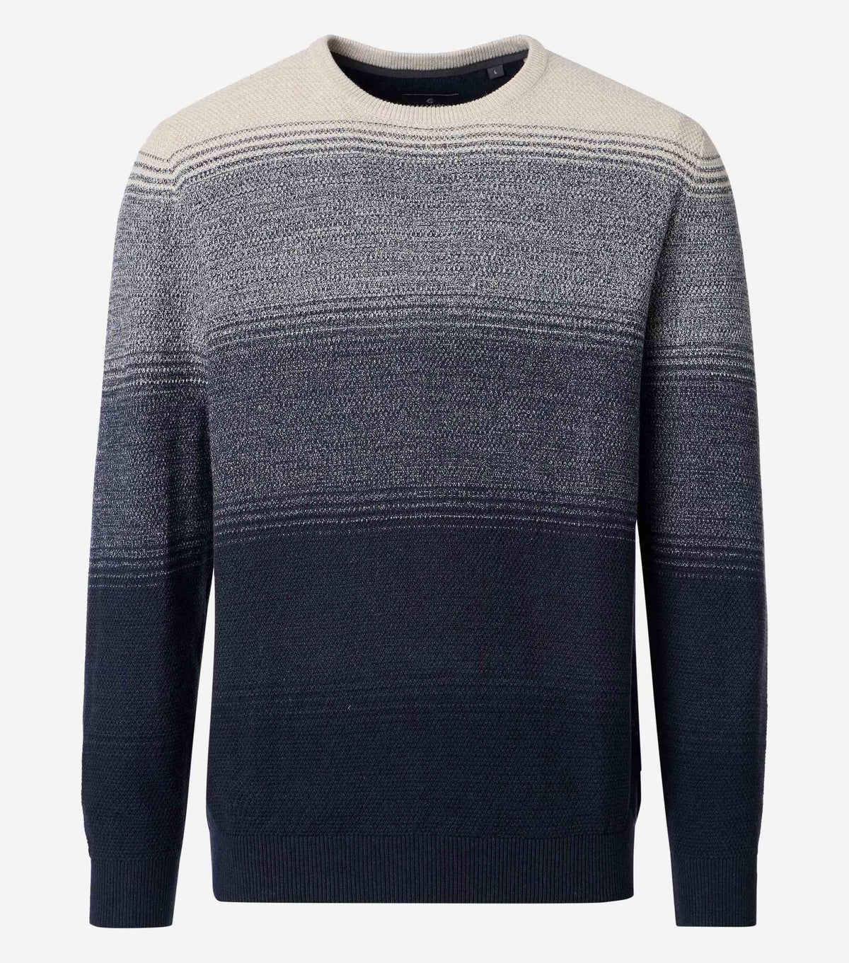 Chandail en tricot col rond CASA-MODA (105-MARINE - 262892) MODÈLE: 126210020