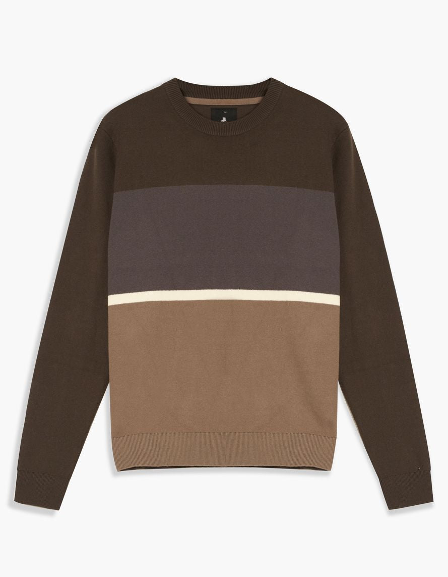 COL ROND LOIS (13-BROWN COMBO - 262899) MODÈLE: 1348