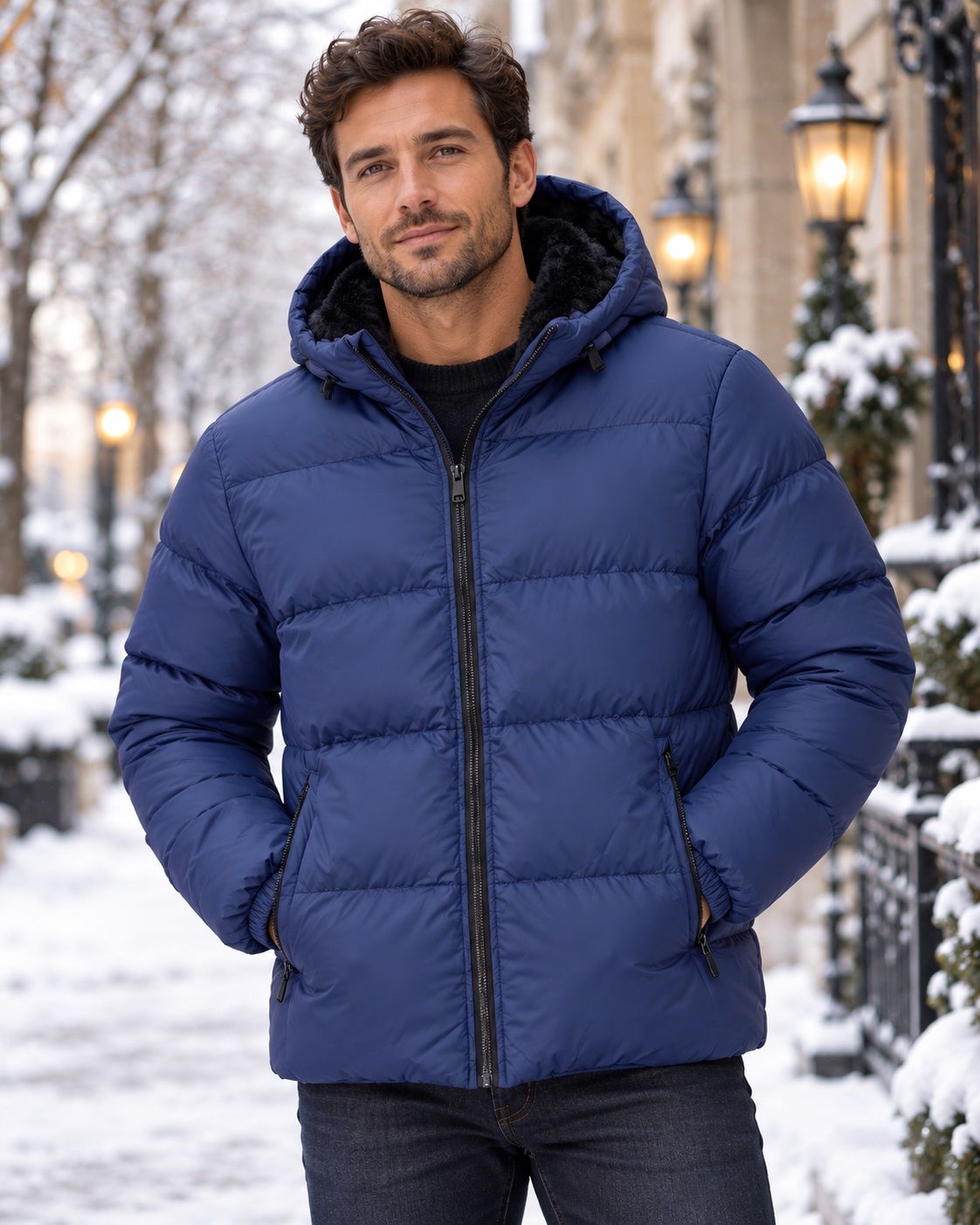 MANTEAU HIVER MARCO DONATELI (MARINE - 262900) MODÈLE: 396
