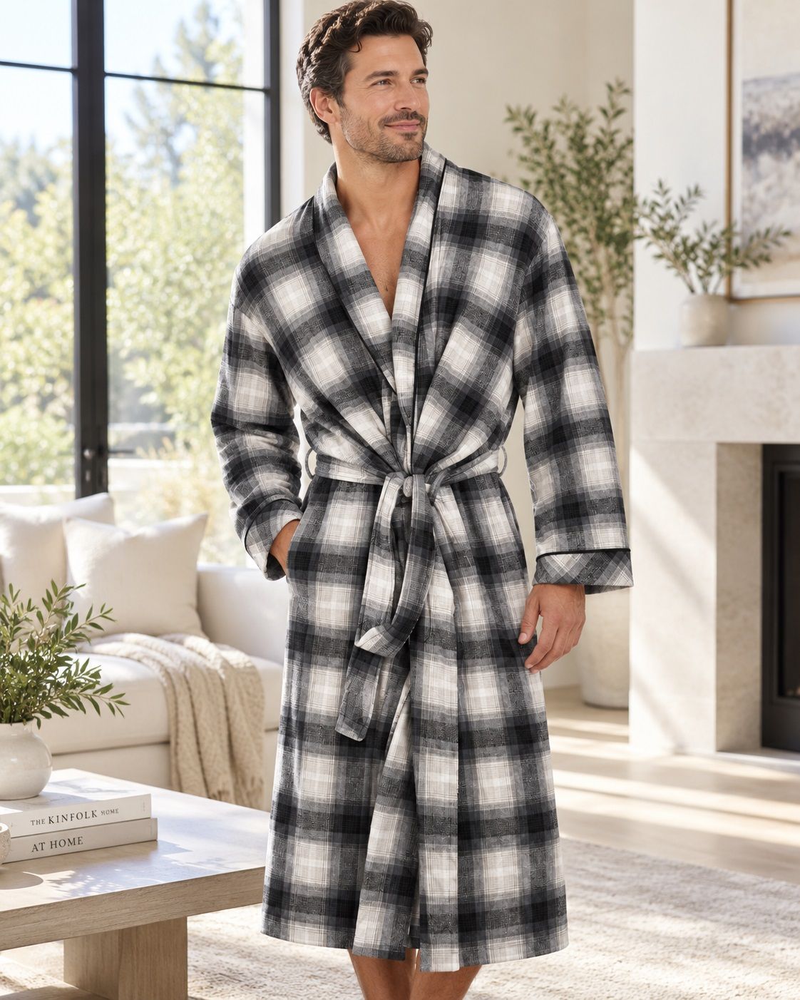 Robe de chambre MAJESTIC (001-NOIR - 262935) MODÈLE: 13422120