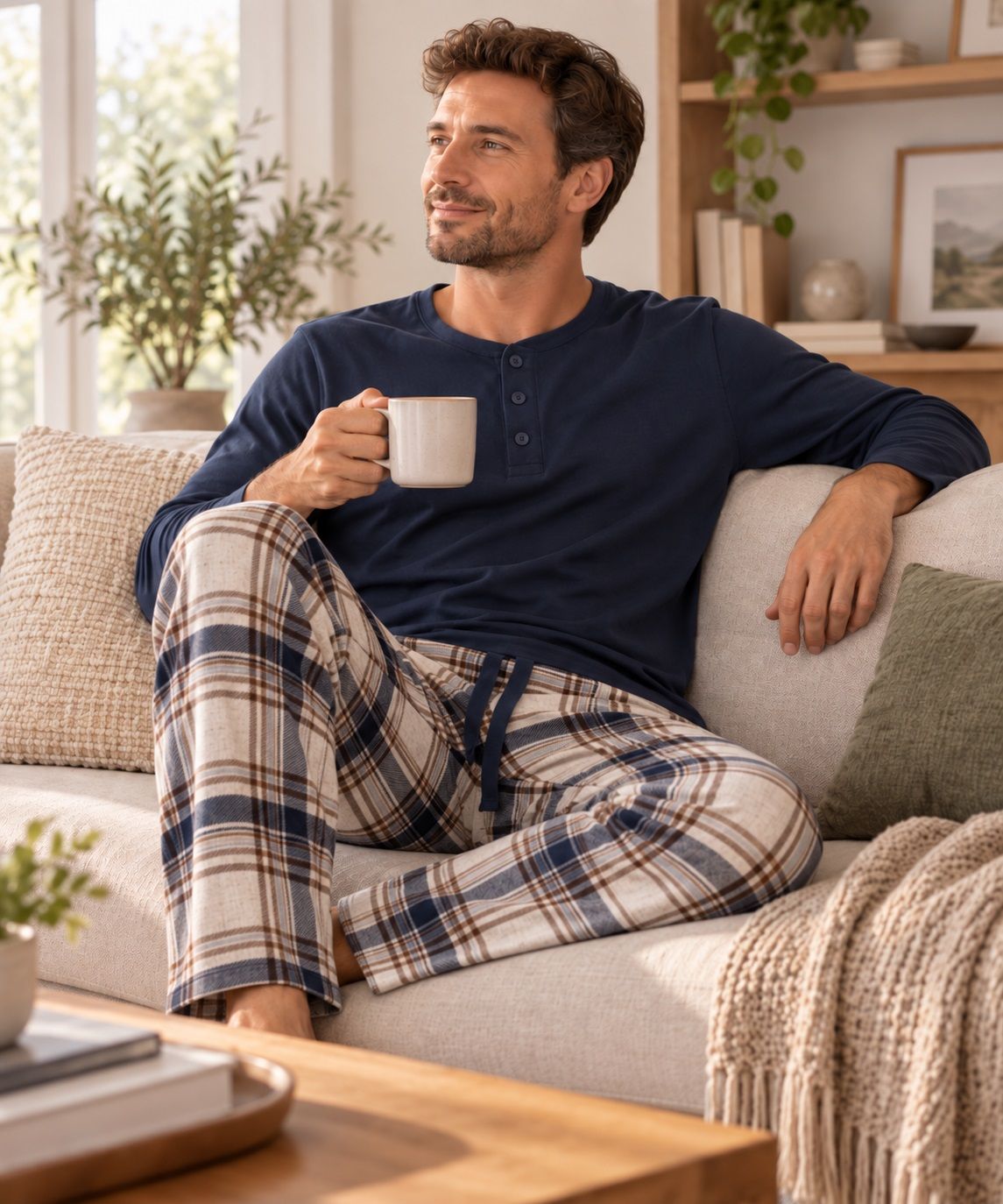 Pyjama long MAJESTIC (204-CAFE - 262937) MODÈLE: 13228180