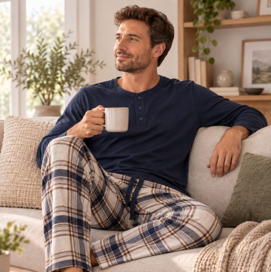 Pyjama long MAJESTIC (204-CAFE - 262937) - Modèle: 13228180