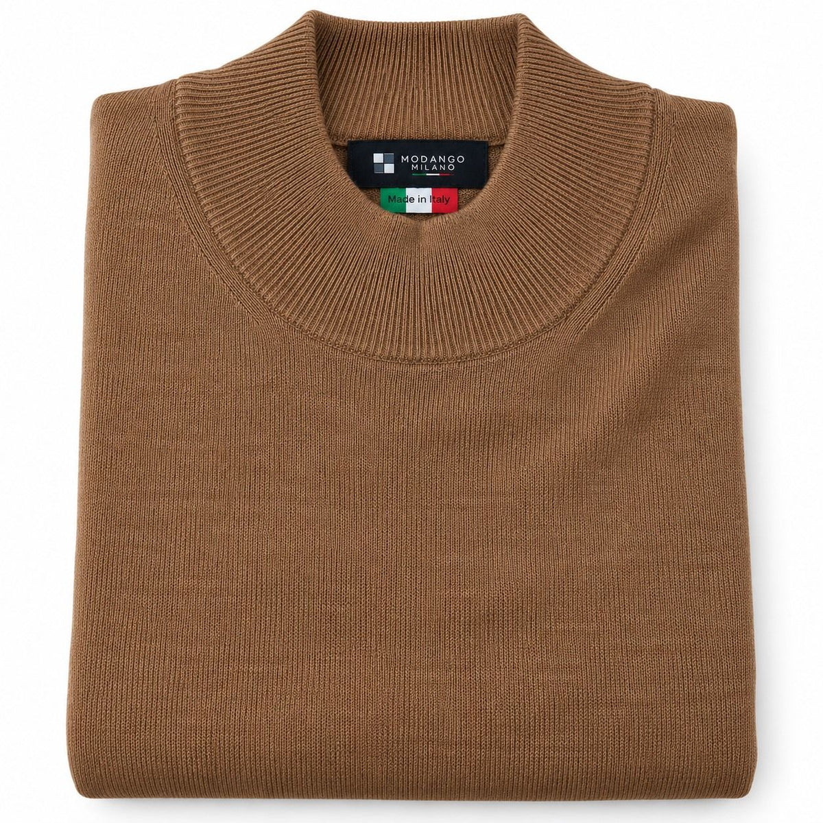 Chandail mince à col montant MODANGO (227-CARAMEL - 262966) MODÈLE: MOSW000312