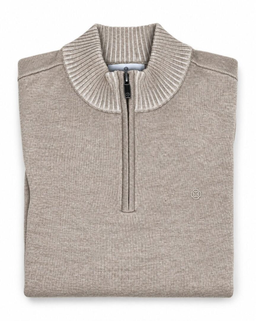 Chandail tricot col montant à zip FELLOWS UNITED (145-BRONZE - 262977) MODÈLE: 62-1123