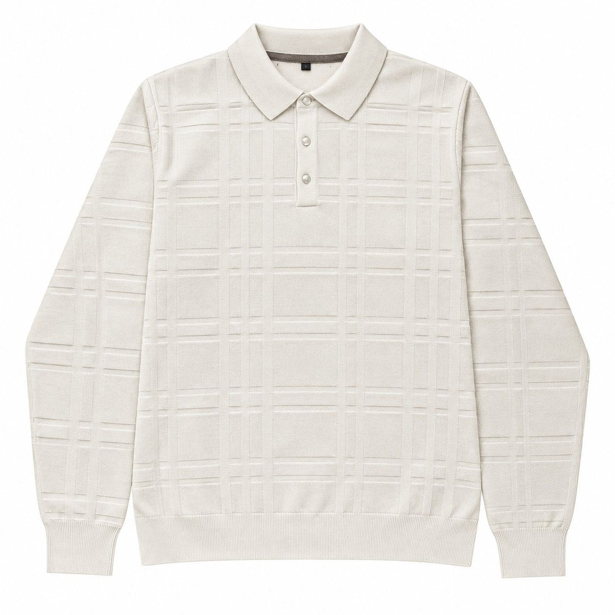 Polo en tricot manches longues POINT ZERO (EGGSHELL - 262981) MODÈLE: 7663698