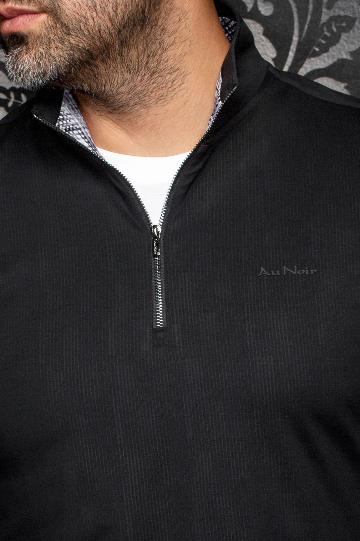MOCK ZIP AU NOIR (NOIR - 263007) MODÈLE: BONNEFOI