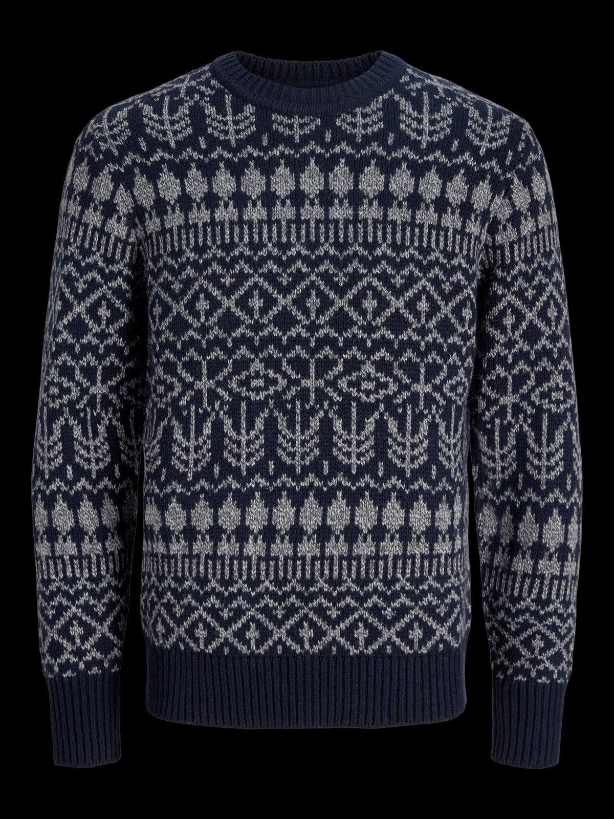 Chandail en tricot col rond JACK & JONES (MARINE - 263012) MODÈLE: 12301778