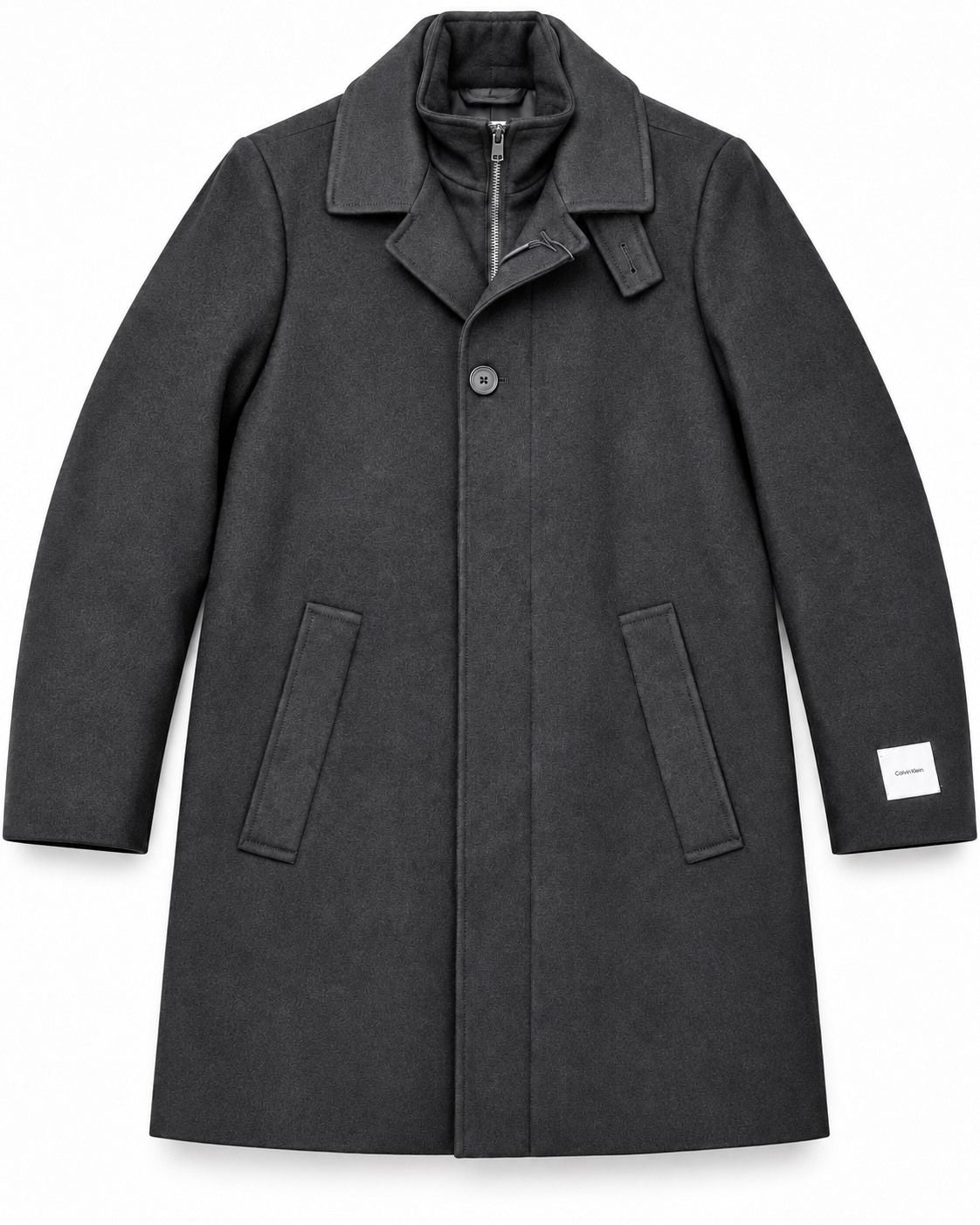 Manteau de lainage 7/8 CALVIN KLEIN (CHARCOAL - 263013) MODÈLE: CMLAO7GC