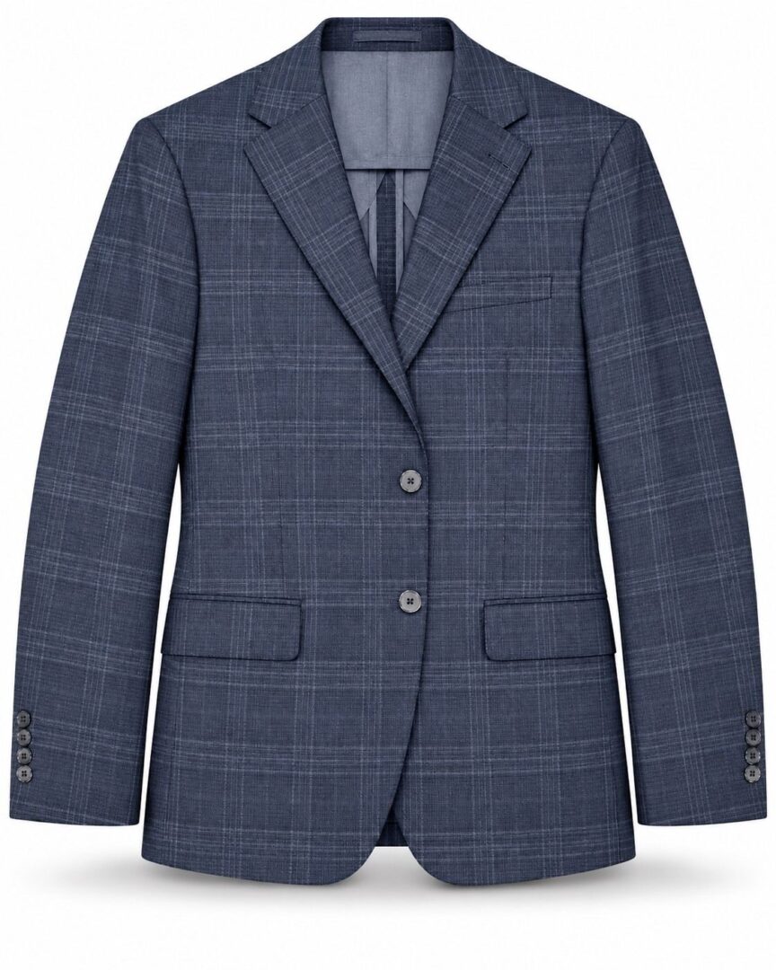 Veston à carreau CALVIN KLEIN (0414-BLEU FONCÉ - 263015) MODÈLE: MYUR17AX