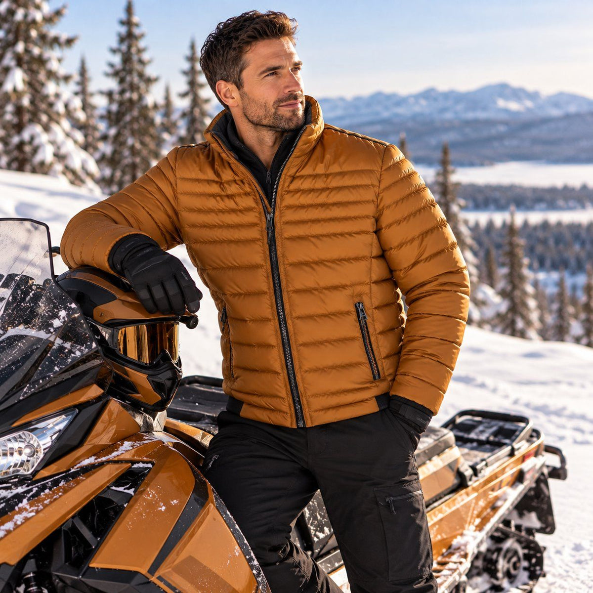 Manteau d'hiver 5/8 J.GRILL (250-COGNAC - 263043) MODÈLE: 3610