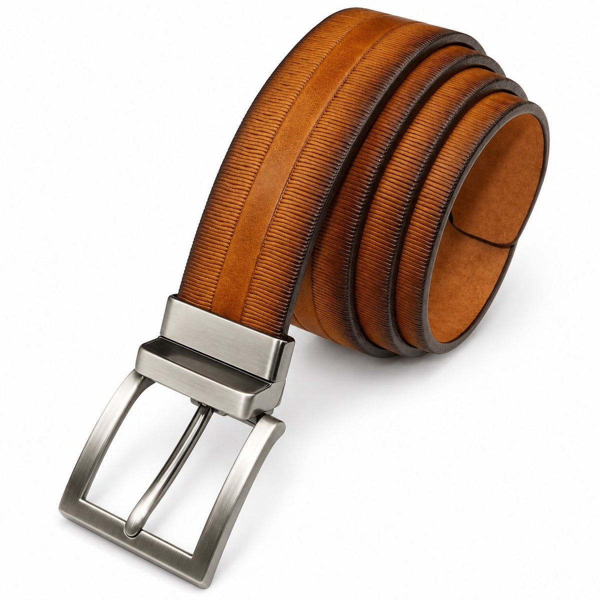 Ceinture en cuir MARCO (COGNAC - 263052) MODÈLE: 5629